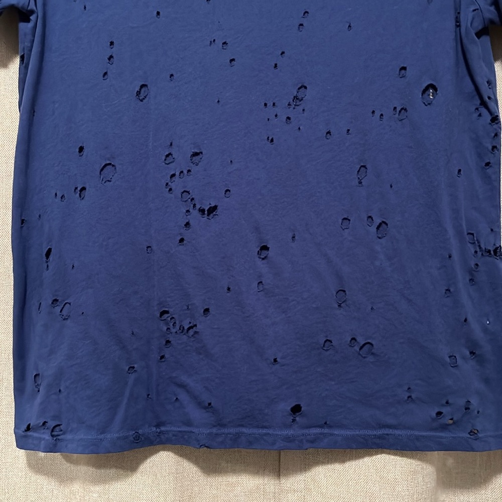Michael Lauren Distressed Tee Size Large - Picture 4 of 5